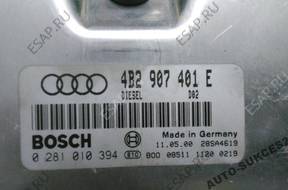 БЛОК УПРАВЛЕНИЯ ДВИГАТЕЛЕМ Audi A6 C5 2.5 TDi 4B2907401E