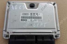 БЛОК УПРАВЛЕНИЯ   ДВИГАТЕЛЕМ AUDI A6 C5 4B2907401J