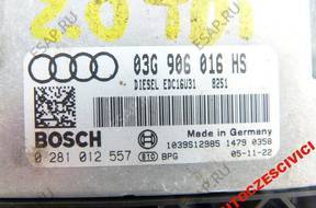 БЛОК УПРАВЛЕНИЯ ДВИГАТЕЛЕМ AUDI A6 C6 2.0TDI 03G906016HS P-