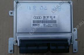 БЛОК УПРАВЛЕНИЯ   ДВИГАТЕЛЕМ AUDI A8 D2 3B0907551AB