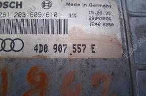 БЛОК УПРАВЛЕНИЯ ДВИГАТЕЛЕМ AUDI A8 D2 4.2 4D0907557E