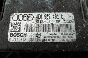 БЛОК УПРАВЛЕНИЯ ДВИГАТЕЛЕМ AUDI A8 D3 3.0 TDI 4E0907401C