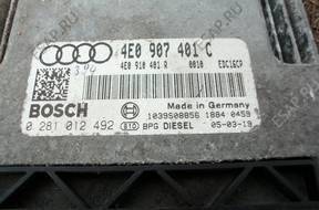 БЛОК УПРАВЛЕНИЯ ДВИГАТЕЛЕМ AUDI A8 D3 3.0 TDI 4E0907401C