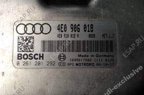 БЛОК УПРАВЛЕНИЯ ДВИГАТЕЛЕМ  Audi A8 D3 W12 6.0  4E0906018