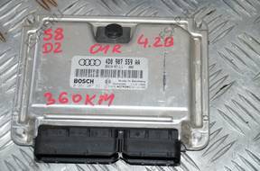 БЛОК УПРАВЛЕНИЯ ДВИГАТЕЛЕМ AUDI S8 D2 01 год, 4.2 B 4D0907559AA