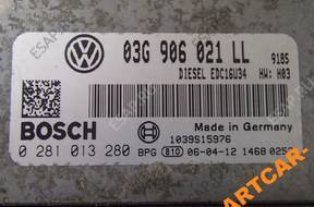 БЛОК УПРАВЛЕНИЯ ДВИГАТЕЛЕМ BKD  2.0 TDI SEAT LEON II 2006 год