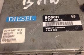 БЛОК УПРАВЛЕНИЯ ДВИГАТЕЛЕМ BMW E34 2,5 TDS 0281001117