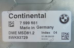 БЛОК УПРАВЛЕНИЯ ДВИГАТЕЛЕМ bmw e87 116i 118i 120i  7599881