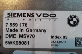 БЛОК УПРАВЛЕНИЯ ДВИГАТЕЛЕМ BMW E87 130I 7561244
