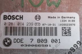 БЛОК УПРАВЛЕНИЯ ДВИГАТЕЛЕМ BMW E87 LIFT 2.0 D E90 0281014239