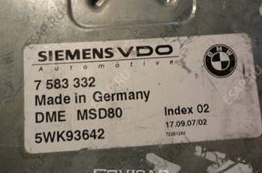БЛОК УПРАВЛЕНИЯ ДВИГАТЕЛЕМ BMW E90 E92 E93 335i C88