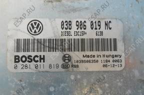 БЛОК УПРАВЛЕНИЯ ДВИГАТЕЛЕМ BOSCH 0281011819