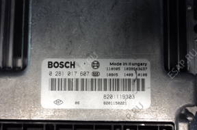 БЛОК УПРАВЛЕНИЯ ДВИГАТЕЛЕМ BOSCH 0281017607 2.0 DCi RENAULT