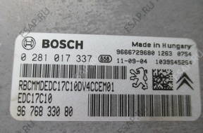 БЛОК УПРАВЛЕНИЯ ДВИГАТЕЛЕМ Bosch  EDC17C10 0281017337