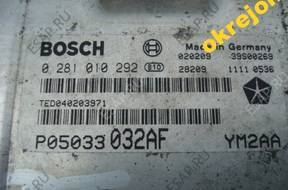 БЛОК УПРАВЛЕНИЯ ДВИГАТЕЛЕМ chrysler pt cruiser 0281010292