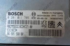 БЛОК УПРАВЛЕНИЯ ДВИГАТЕЛЕМ CITROEN C2 1.4 HDI 0281011785