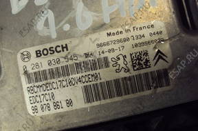 БЛОК УПРАВЛЕНИЯ ДВИГАТЕЛЕМ CITROEN DS3 1.6 HDI 0281030545