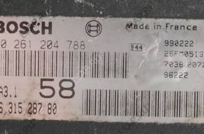 БЛОК УПРАВЛЕНИЯ ДВИГАТЕЛЕМ CITROEN SAXO 1.1 0261204788