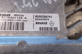 БЛОК УПРАВЛЕНИЯ ДВИГАТЕЛЕМ CLIO II 8200326741 SIEMENS