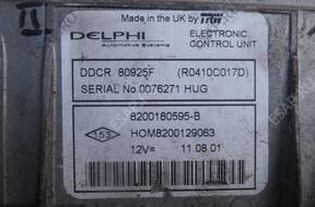 БЛОК УПРАВЛЕНИЯ ДВИГАТЕЛЕМ CLIO II LIFT 1.5 DCI 8200180595-B