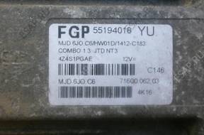 БЛОК УПРАВЛЕНИЯ ДВИГАТЕЛЕМ COMBO CORSA C 1.3 CDTI 55194018