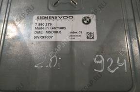 БЛОК УПРАВЛЕНИЯ ДВИГАТЕЛЕМ DME 7580279 5WK93637