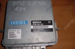 БЛОК УПРАВЛЕНИЯ   ДВИГАТЕЛЕМ E34 2.5 TDS 0281001183