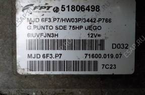 БЛОК УПРАВЛЕНИЯ ДВИГАТЕЛЕМ FIAT 1.3 MULTIJET 51806498