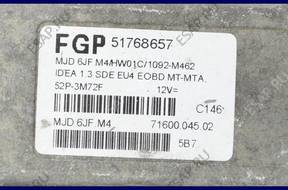 БЛОК УПРАВЛЕНИЯ ДВИГАТЕЛЕМ FIAT IDEA 1.3 JTD FGP 51768657