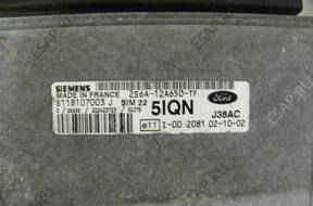 БЛОК УПРАВЛЕНИЯ ДВИГАТЕЛЕМ FORD 2S6A-12A650-TF 5IQN КОМПЛЕКТ