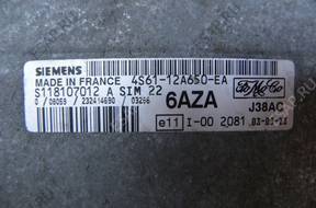 БЛОК УПРАВЛЕНИЯ ДВИГАТЕЛЕМ FORD 4S61-12A650-EA 6AZA КОМПЛЕКТ
