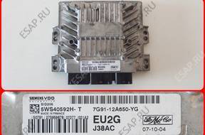 БЛОК УПРАВЛЕНИЯ ДВИГАТЕЛЕМ FORD 7G91-12A650-YG 5WS40592H-T