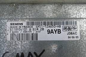 БЛОК УПРАВЛЕНИЯ   ДВИГАТЕЛЕМ FORD C-MAX 1.6 16V 9AYB