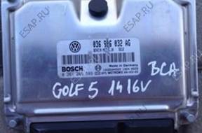 БЛОК УПРАВЛЕНИЯ ДВИГАТЕЛЕМ GOLF 5 V 1.4 16V BCA