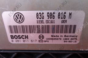 БЛОК УПРАВЛЕНИЯ ДВИГАТЕЛЕМ GOLF V CADDY 2.0 SDI 03G906016M
