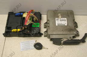 БЛОК УПРАВЛЕНИЯ ДВИГАТЕЛЕМ КОМПЛЕКТ 9637087280 PEUGEOT 206