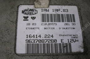 БЛОК УПРАВЛЕНИЯ ДВИГАТЕЛЕМ КОМПЛЕКТ 9637087280 PEUGEOT 206