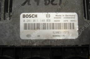 БЛОК УПРАВЛЕНИЯ ДВИГАТЕЛЕМ laguna 1.9 dci BOSCH 0281011148