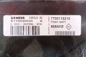 БЛОК УПРАВЛЕНИЯ ДВИГАТЕЛЕМ MEGANE 1.6 S110030034