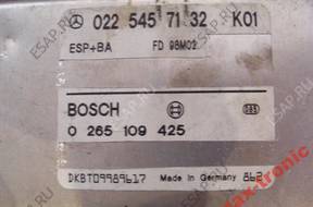 БЛОК УПРАВЛЕНИЯ ДВИГАТЕЛЕМ MERCEDES 0265109425 / 0225457132