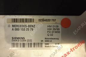 БЛОК УПРАВЛЕНИЯ ДВИГАТЕЛЕМ MERCEDES A0001532579 / 5WK90384