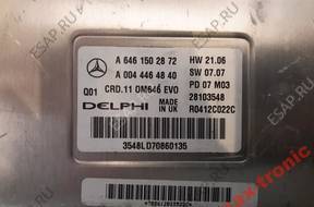 БЛОК УПРАВЛЕНИЯ ДВИГАТЕЛЕМ MERCEDES A6461502872 A0044464840