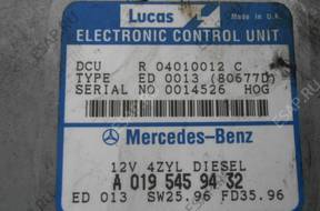 БЛОК УПРАВЛЕНИЯ ДВИГАТЕЛЕМ MERCEDES C KLASA W202 2.2D 96 ГОД