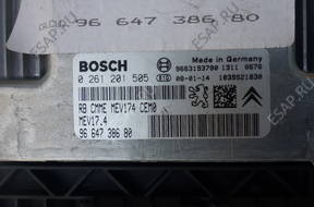 БЛОК УПРАВЛЕНИЯ ДВИГАТЕЛЕМ MEV17.4 PEUGEOT 308 1.4 VTI БЕНЗИН.
