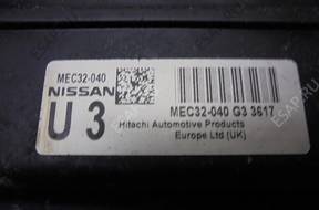 БЛОК УПРАВЛЕНИЯ ДВИГАТЕЛЕМ NISSAN MICRA K12 1.0 MEC32-040