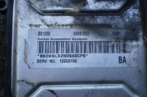 БЛОК УПРАВЛЕНИЯ   ДВИГАТЕЛЕМ OPEL 2.2 16V 09391263