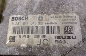 БЛОК УПРАВЛЕНИЯ ДВИГАТЕЛЕМ OPEL ASTRA 1.7 CDTI 0281014643