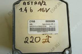 БЛОК УПРАВЛЕНИЯ ДВИГАТЕЛЕМ OPEL ASTRA II 1.6 09355909