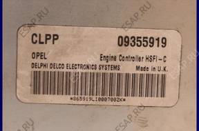 БЛОК УПРАВЛЕНИЯ ДВИГАТЕЛЕМ OPEL ASTRA II 1.6 CLPP 09355919