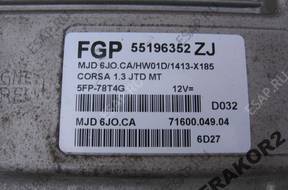 БЛОК УПРАВЛЕНИЯ   ДВИГАТЕЛЕМ OPEL CORSA 55196352 ZJ